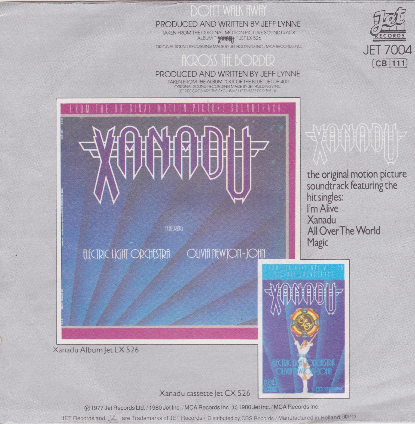 Electric Light Orchestra Don't walk away 7 inch